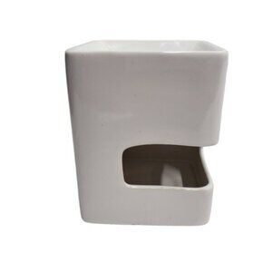 Torre & Tagus Tealight Holder Wax Melter Oil Diffuser White Ceramic